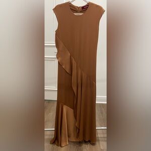 SIES MARJAN CAP SLEEVE ASYMMETRICAL GOWN